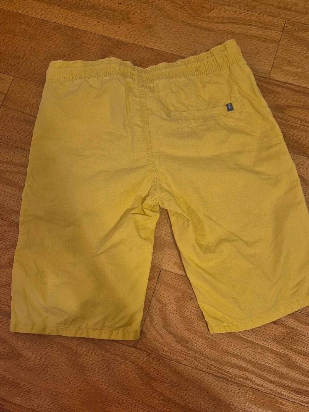 Kids Yellow Drawstring Casual Shorts